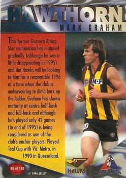 1996 Select AFL Centenary Series #65 Mark Graham Back